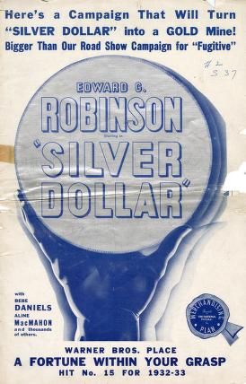 Pressbook for Silver Dollar  (1932)
