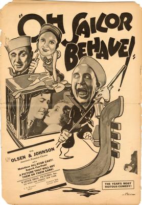 Pressbook for Oh Sailor Behave  (1930)