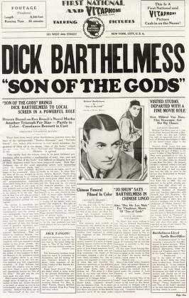 Pressbook for Son of the Gods  (1930)