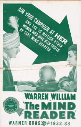 Pressbook for The Mind Reader  (1933)