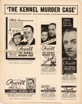 Pressbook for The Kennel Murder Case  (1933)