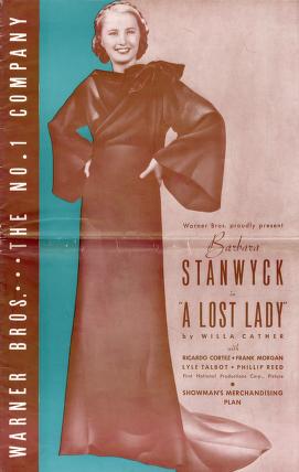 Pressbook for A Lost Lady  (1934)