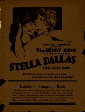 Pressbook for Stella Dallas  (1925)