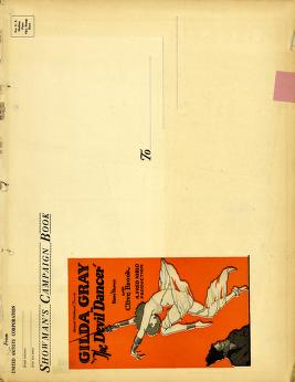 Pressbook for The Devil Dancer  (1927)