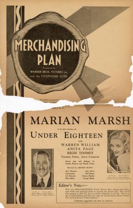 Pressbook for Under Eighteen  (1931)