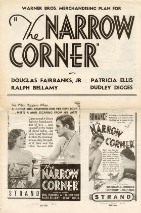 Pressbook for The Narrow Corner (1933)
