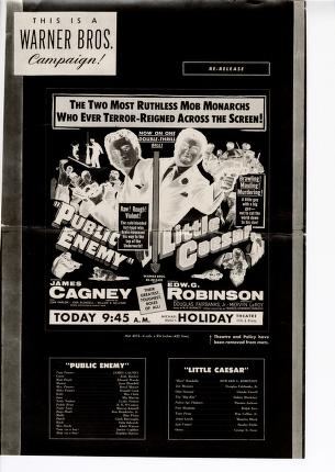 Pressbook for Public Enemy  (1931)