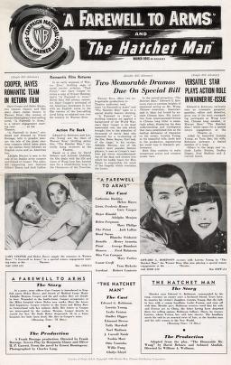 Pressbook for The Hatchet Man  (1932)