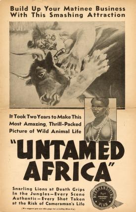 Pressbook for Untamed Africa  (1933)