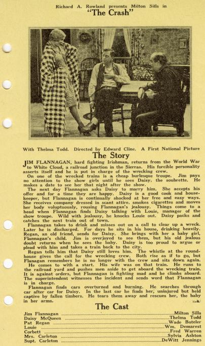 Pressbook for The Crash  (1928)