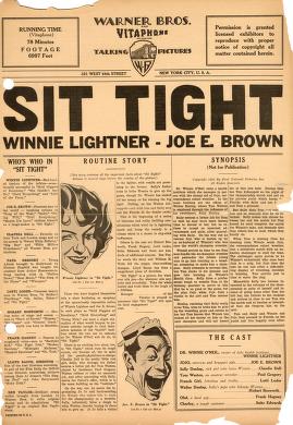 Pressbook for Sit Tight  (1931)