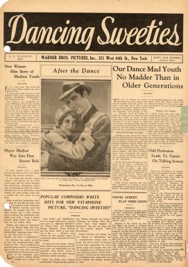 Pressbook for Dancing Sweeties  (1930)