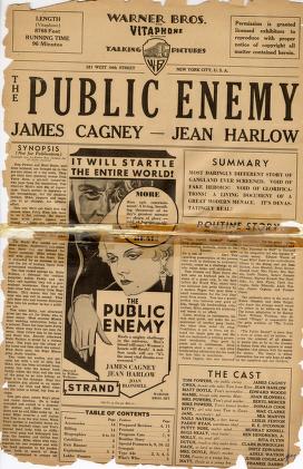 Pressbook for The Public Enemy  (1931)