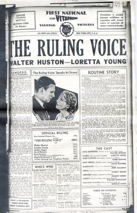 Pressbook for The Ruling Voice  (1931)