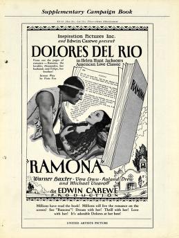 Pressbook for Ramona  (1928)