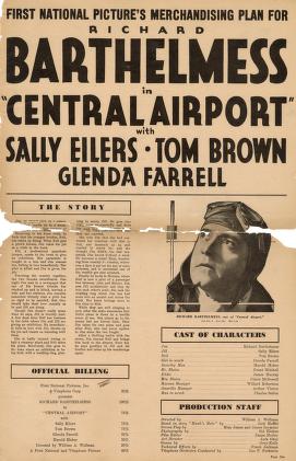Pressbook for Central Airport  (1933)
