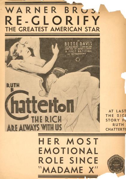 Pressbook for The Rich are Always with Us  (1932)