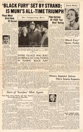 Pressbook for Black Fury  (1935)