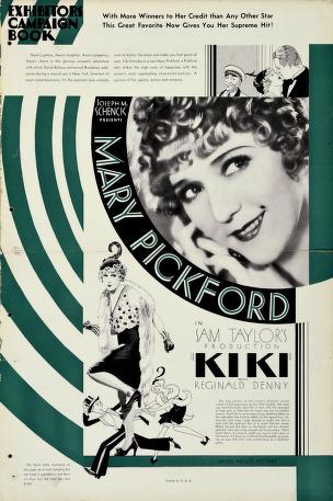 Pressbook for Kiki  (1931)