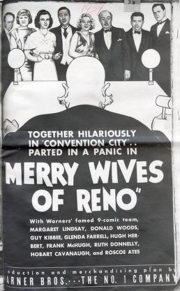 Pressbook for Merry Wives of Reno  (1934)