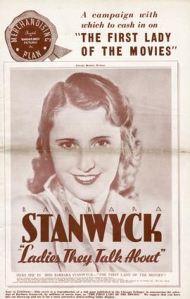 Pressbook for Ladies They Talk About  (1933)