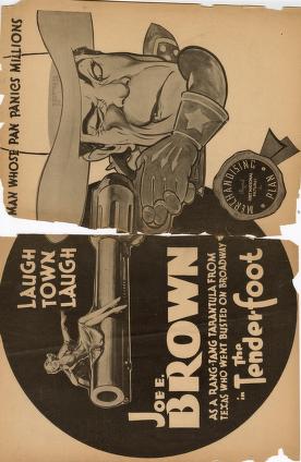 Pressbook for The Tenderfoot  (1932)