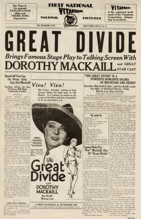 Pressbook for The Great Divide  (1929)