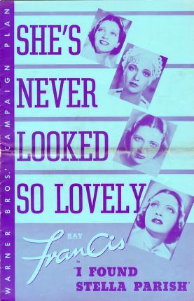Pressbook for I Found Stella Parish  (1935)