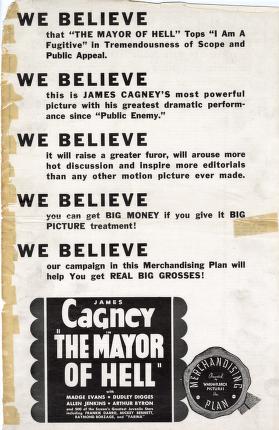 Pressbook for The Mayor of Hell  (1933)