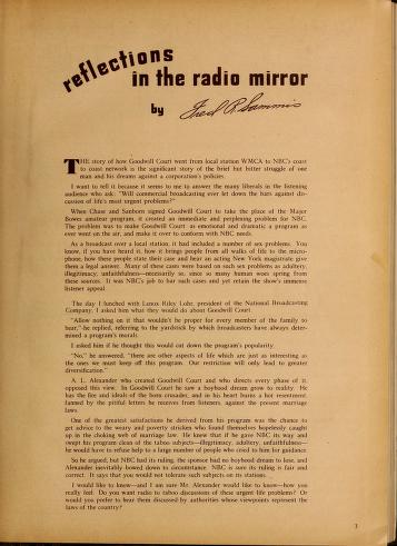 Cover image for Radio mirror