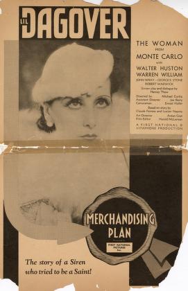 Pressbook for Woman from Monte Carlo  (1932)