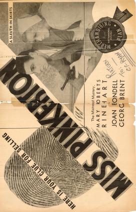 Pressbook for Miss Pinkerton  (1932)