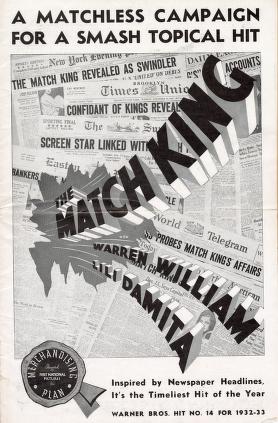 Pressbook for The Match King  (1932)