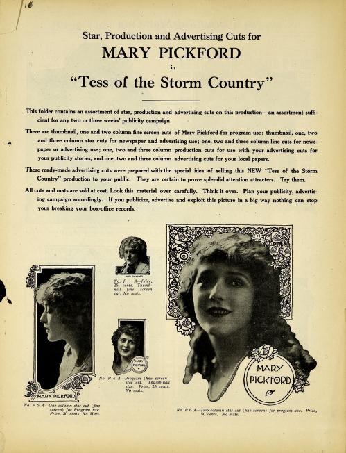 Pressbook for Tess of the Storm Country  (1922)