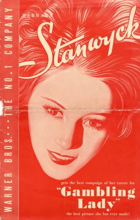 Pressbook for Gambling Lady  (1934)