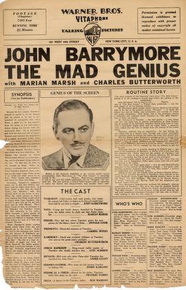 Pressbook for The Mad Genius  (1931)