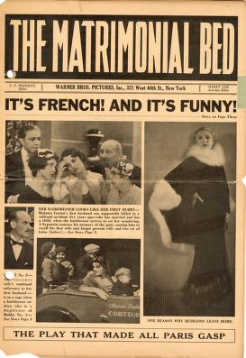 Pressbook for The Matrimonial bed  (1930)