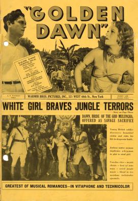 Pressbook for Golden Dawn  (1930)