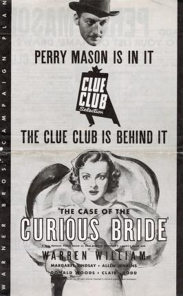 Pressbook for The Case of the Curious Bride  (1935)