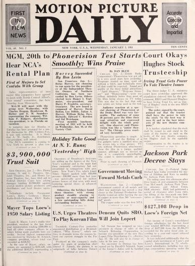 Cover image for Motion Picture Daily