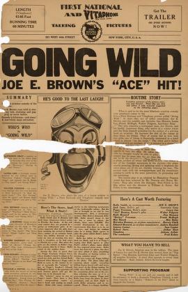 Pressbook for Going Wild  (1930)