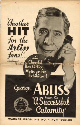 Pressbook for A Successful Calamity  (1932)