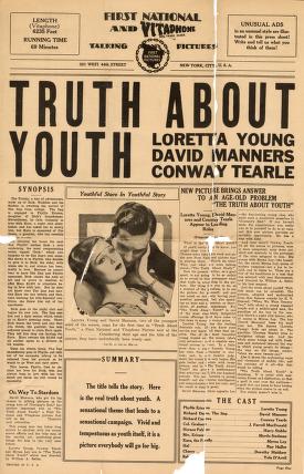 Pressbook for Truth About Youth  (1930)