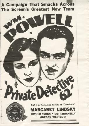 Pressbook for Private Detective 62  (1933)