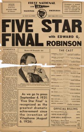 Pressbook for Five Star Final  (1931)