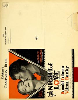 Pressbook for The Night of Love  (1927)