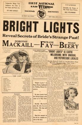 Pressbook for Bright Lights  (1930)