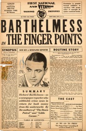 Pressbook for The Finger Points  (1931)