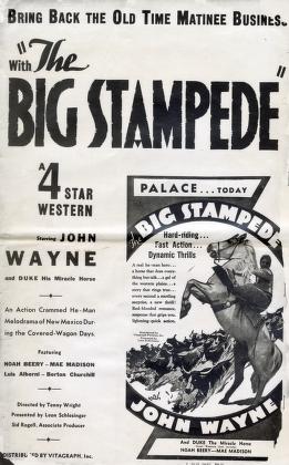 Pressbook for The Big Stampede  (1932)