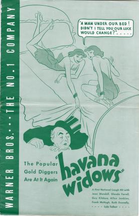 Pressbook for Havana Widows  (1933)